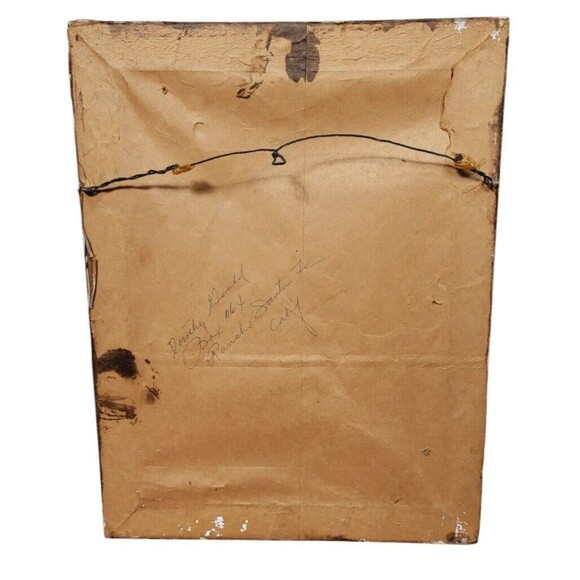 Vintage Circus Clown Original Oil Painting Signed Dorothy Gould Framed - Picture 5 of 6